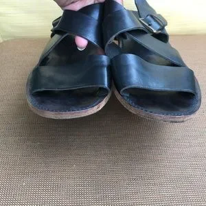 Bally | Shoes | Bally Crisscross Black Leather Sandals Size  display picture 2